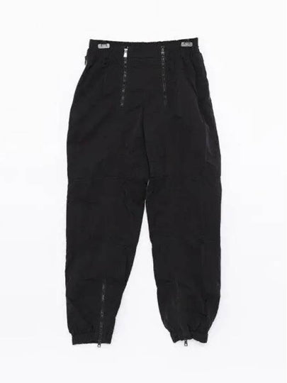 Zipper Detail Nylon Track Pants Black - BOTTEGA VENETA - BALAAN 2