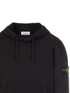 Wappen Patch Classic Fleece Hoodie Black - STONE ISLAND - BALAAN 4