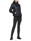 Women's BLES Hooded Lightweight Padded Night Blue - MONCLER - BALAAN.