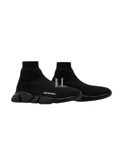 Men's Speed Recycle Knit High-Top Sneakers Black - BALENCIAGA - BALAAN 2