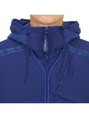 Goggles 5 Pocket Hooded Jacket Blue - CP COMPANY - BALAAN 10