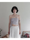 Shirring Strap Tube Top DOVE GRAY Women s Sleeveless - RUBATI - BALAAN 4