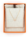 Mini Pop H Pendant Rose Gold Rose Dragee - HERMES - BALAAN 4