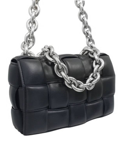 631421 Padded cassette silver chain shoulder bag - BOTTEGA VENETA - BALAAN 2