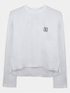 Women's Long Sleeve Back Logo T-Shirt White M241TS17712W - WOOYOUNGMI - BALAAN 3