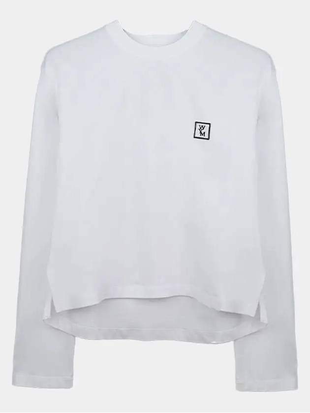 Women's Long Sleeve Back Logo T-Shirt White M241TS17712W - WOOYOUNGMI - BALAAN 3