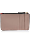 Saffiano Two-Tone Zipper Card Wallet Indian Orange Pelican - MARNI - BALAAN 4