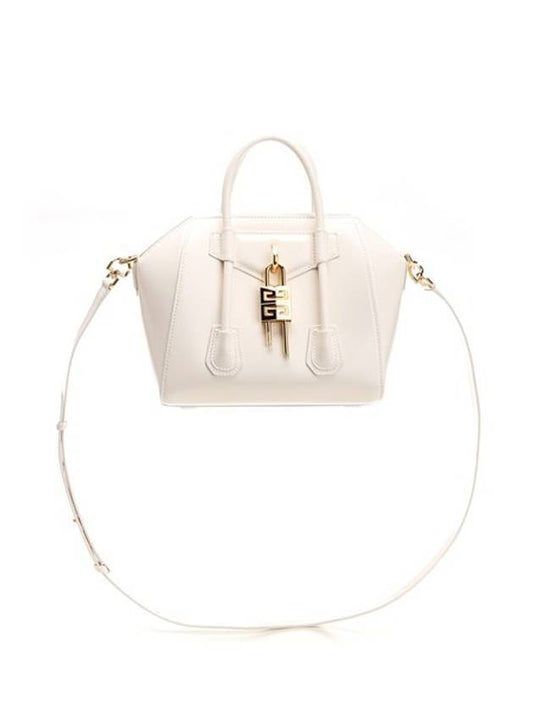 Women s Antigona Rock Smooth Leather Mini Cross Bag White - GIVENCHY - BALAAN 1