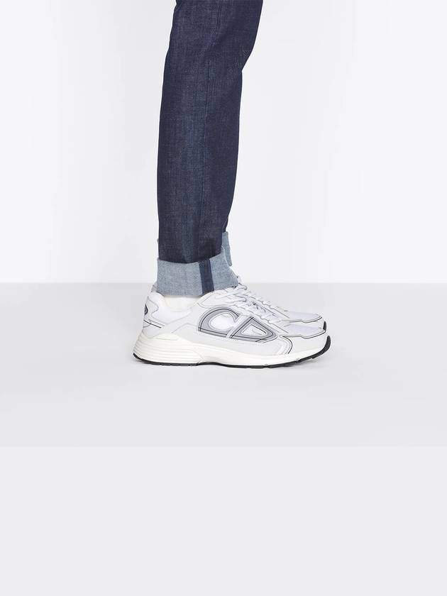 B30 Mesh Technical Fabric Low Top Sneakers White - DIOR - BALAAN 8