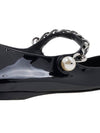 patent leather ballerina black white - MIU MIU - 11