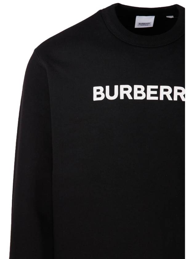 Front Logo Print Sweatshirt Black - BURBERRY - BALAAN 5