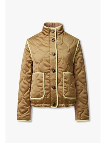 PS Women s Color Block Quilted Short Coat Camel - PAUL SMITH - BALAAN 1