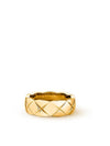 Coco Crush Quilted Motif Small Ring Gold - CHANEL - BALAAN 2