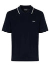 Flynn Cotton Polo Shirt Blue - A.P.C. - BALAAN 2