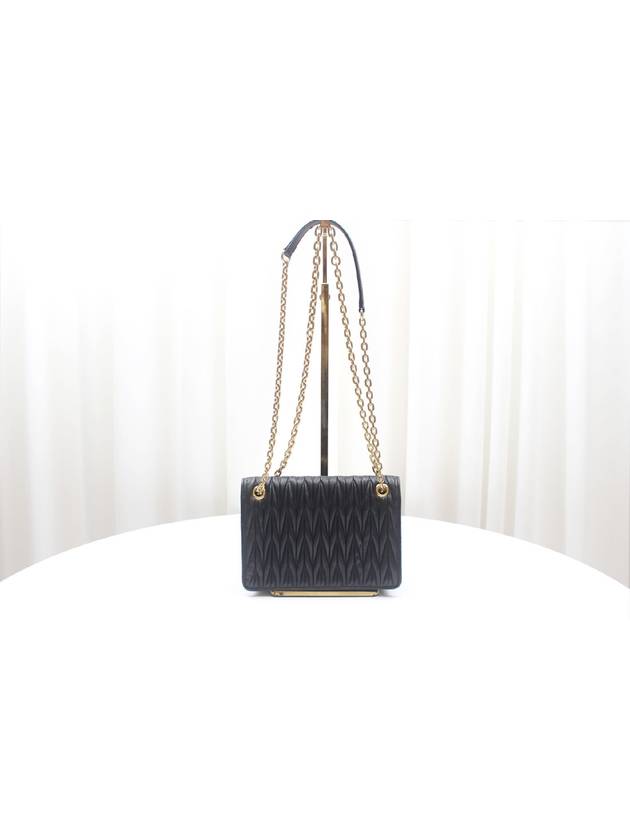 Matelasse Nappa Mini Chain Shoulder Bag Black 5BP065 - MIU MIU - BALAAN 4