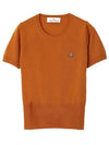 ORB Logo Short Sleeve Knit Top Orange - VIVIENNE WESTWOOD - BALAAN 2