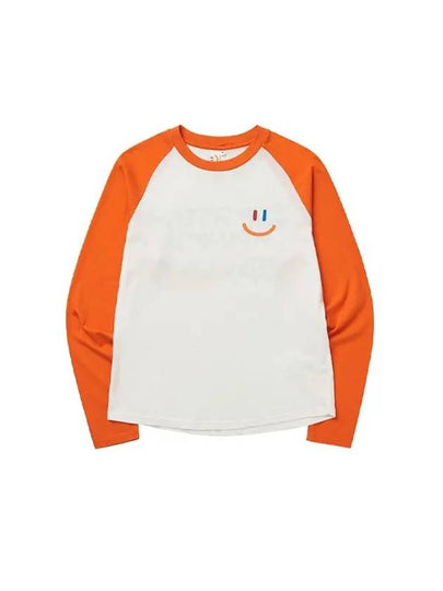 LaLa Raglan Long Sleeve T-Shirt Orange - LALA SMILE - BALAAN 2