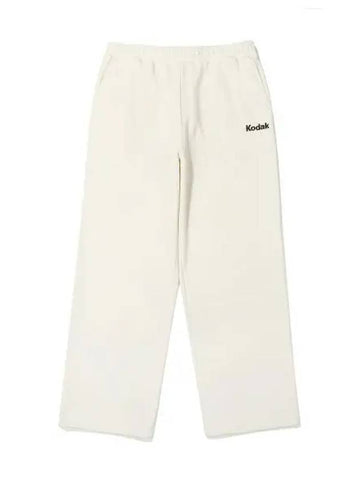 KODAK Rainbow Semi Overfit Straight Pants IVORY - KODO - BALAAN 1