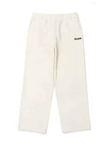 KODAK Rainbow Semi Overfit Straight Pants IVORY - KODO - BALAAN 1