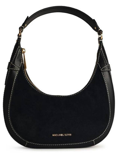 Michael Kors 'Preston' Black Leather Shoulder Bag - MICHAEL KORS - BALAAN 1