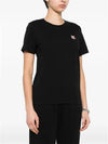 Fox Head Patch Regular Short Sleeve T-Shirt Black - MAISON KITSUNE - BALAAN 5