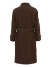 Wrapped Belted Single Coat Brown - LEMAIRE - BALAAN 3