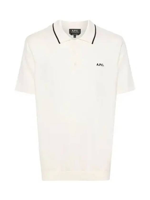 Flynn Cotton Polo Shirt White - A.P.C. - BALAAN 2