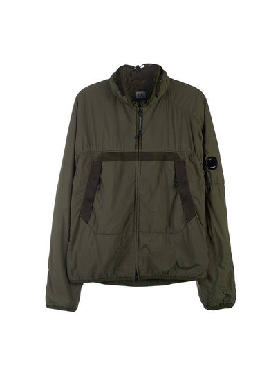 Men's Lens Wappen Zip-Up Jacket Green - CP COMPANY - BALAAN 2