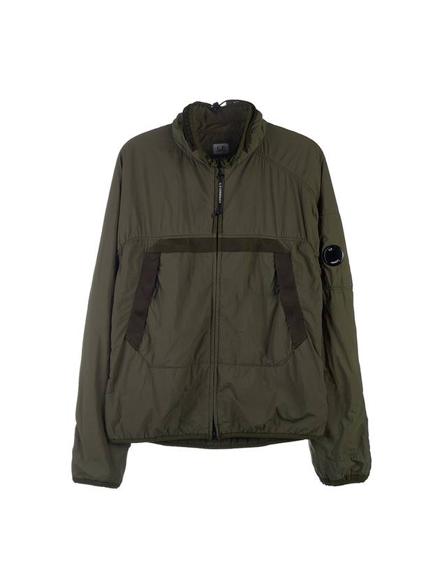 Men's Lens Wappen Zip-Up Jacket Green - CP COMPANY - BALAAN 11