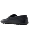 V Logo Leather Loafers Black - VALENTINO - BALAAN 4