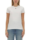 Embroided ORB Peru Short Sleeve T-Shirt White - VIVIENNE WESTWOOD - BALAAN 2