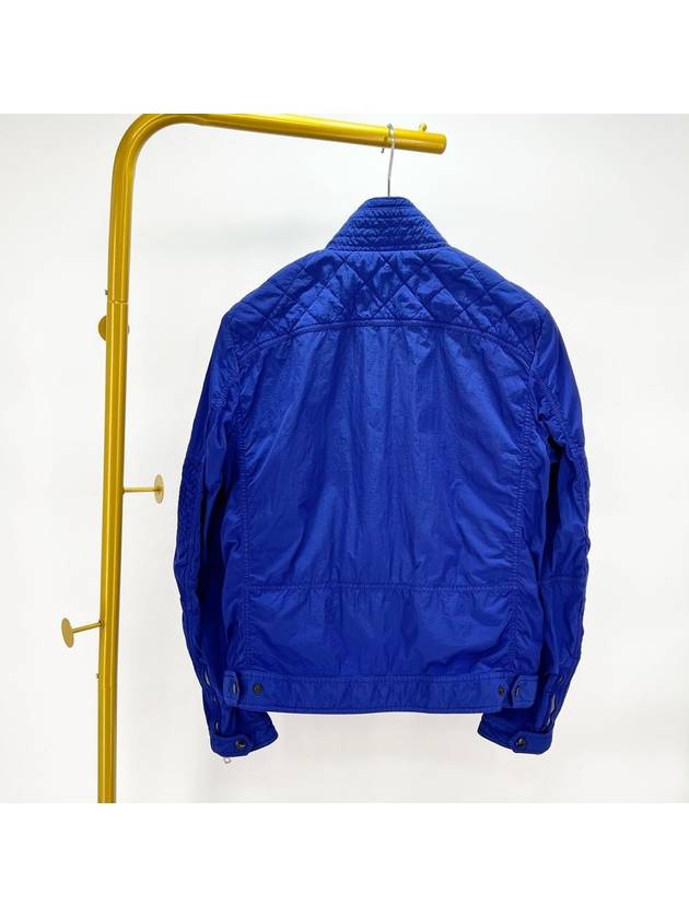 Logo patch windbreaker jacket blue size 1 - MONCLER - BALAAN 2