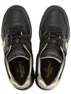 Gumboy One-Studded Leather Low-Top Sneakers Black - VALENTINO - BALAAN 3