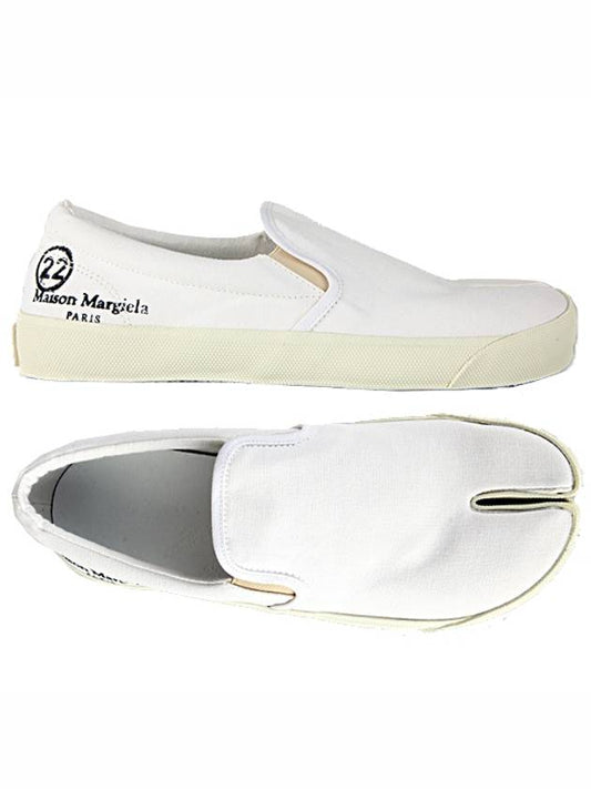 Men's Logo Stitch Tabi Slip-On White - MAISON MARGIELA - BALAAN 2