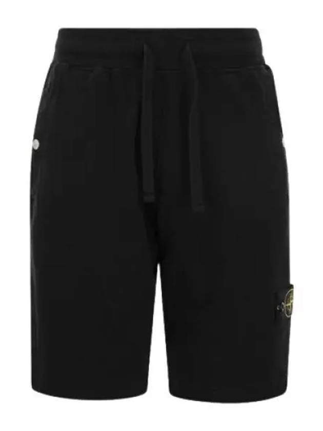 Wappen Patch Old Regular Fit Shorts Black - STONE ISLAND - BALAAN 2