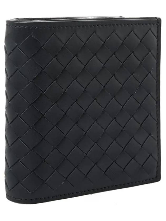 Intrecciato Small Folder Half Wallet Black - BOTTEGA VENETA - BALAAN 4