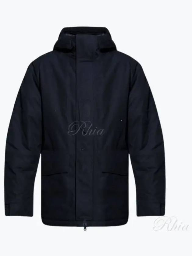 Ghost Piece Nylon Hooded Jacket Navy - STONE ISLAND - BALAAN 2