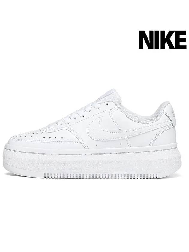 Women's Court Vision Alta Low Top Sneakers White - NIKE - BALAAN 2