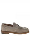 Seal Plaque Suede Loafers Brown - ALEXANDER MCQUEEN - BALAAN 2