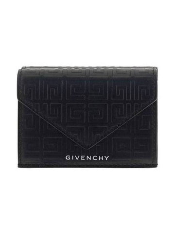 G-Cut Tri-Fold Compact Half Wallet Black - GIVENCHY - BALAAN 1