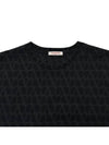 Iconographe Print Cotton Short Sleeve T-Shirt Black - VALENTINO - BALAAN 4