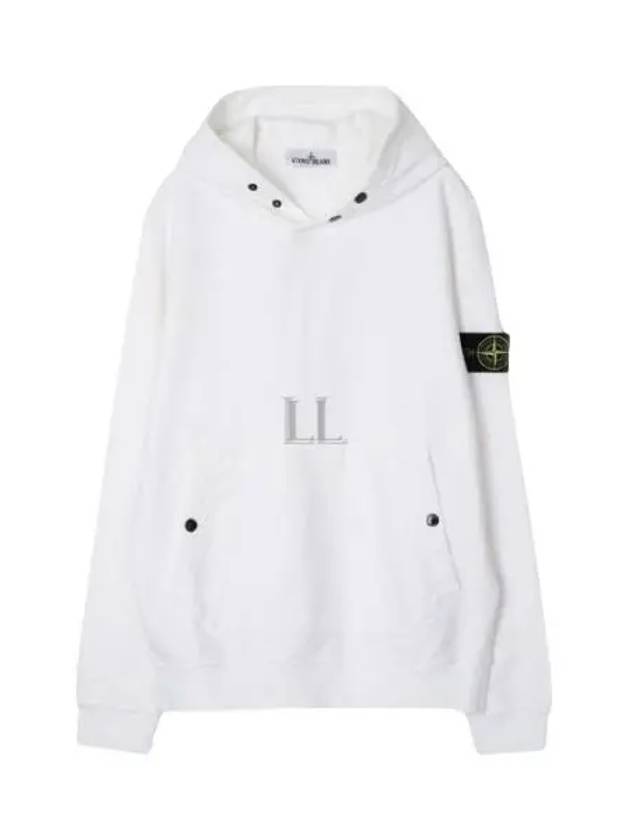 Garment Dyed Hoodie White - STONE ISLAND - BALAAN 2