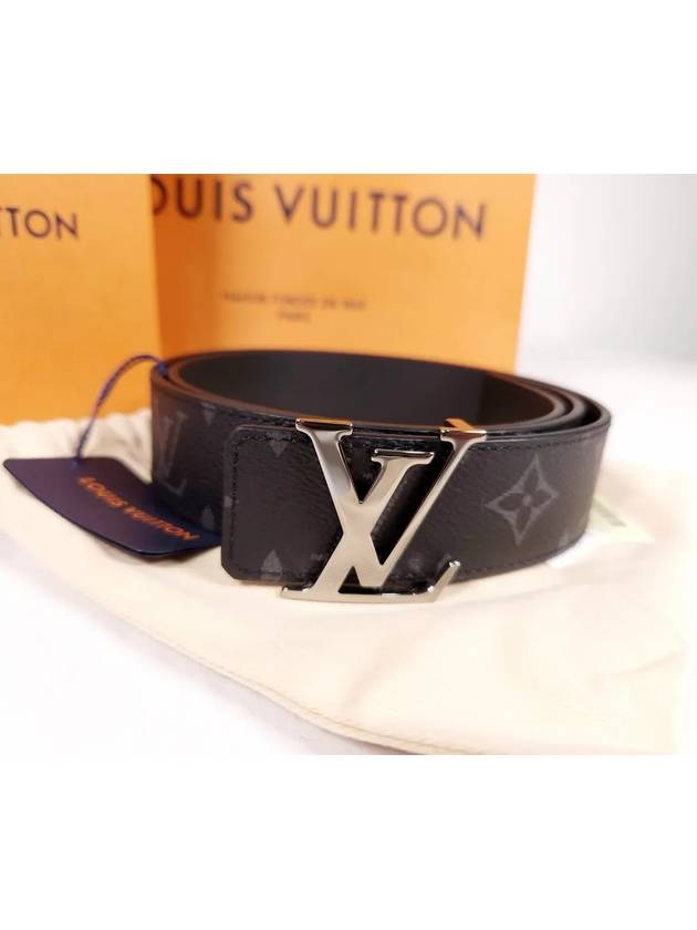 LV Initiales 35MM Reversible Monogram Leather Belt Black - LOUIS VUITTON - BALAAN 3