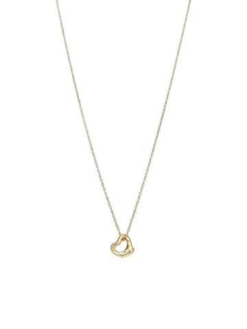 Open Heart Pendant 7MM Necklace Gold - TIFFANY & CO. - BALAAN 1