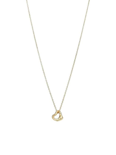 Open Heart Pendant 7MM Necklace Gold - TIFFANY & CO. - BALAAN 1