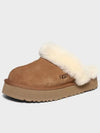 Women's Diskett Fleece Platform Slippers Brown - UGG - BALAAN 3