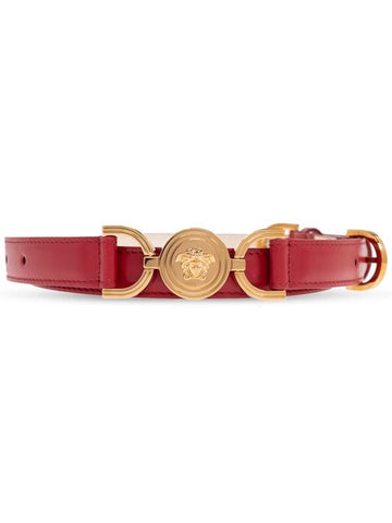 Versace Leather Belt, Women's, Red - VERSACE - BALAAN 1