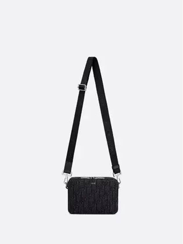 Oblique Strap Shoulder Bag Black - DIOR - BALAAN 5