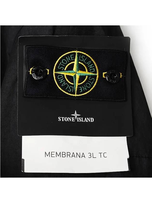 Membrana 3L TC Hooded Jacket Black - STONE ISLAND - BALAAN 5