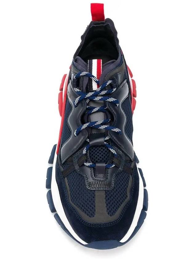 Men's Leave No Trace Low Top Sneakers Navy Red - MONCLER - BALAAN 5